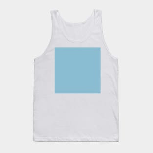 Solid Blue Pool Dusty Blue Monochrome Minimal Design Tank Top